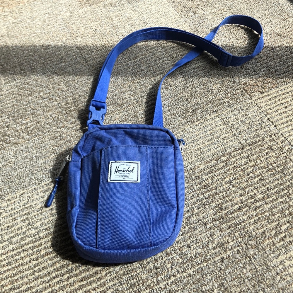 Blue cross body Fanny pack